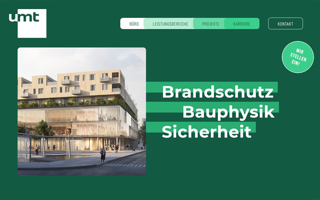 umt Die Umwelt-Ingenieure Website Design Home